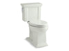 KOHLER K-3950 Tresham Two-piece Elongated Toilet, 1.28 GPF, dune