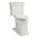 KOHLER K-3950 Tresham Two-piece Elongated Toilet, 1.28 GPF, dune