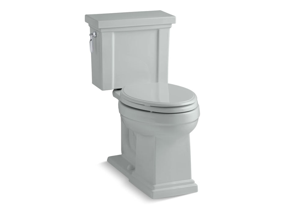 KOHLER K-3950 Tresham Two-piece Elongated Toilet, 1.28 GPF, ice grey