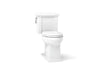 KOHLER K-3950 Tresham Two-piece Elongated Toilet, 1.28 GPF, White - 3/4 view of product
