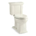 KOHLER K-3950 Tresham Two-piece Elongated Toilet, 1.28 GPF, biscuit