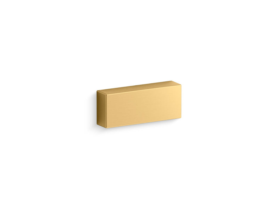 KOHLER K-39524-L Brazn Left-hand trip lever, vibrant brushed moderne brass