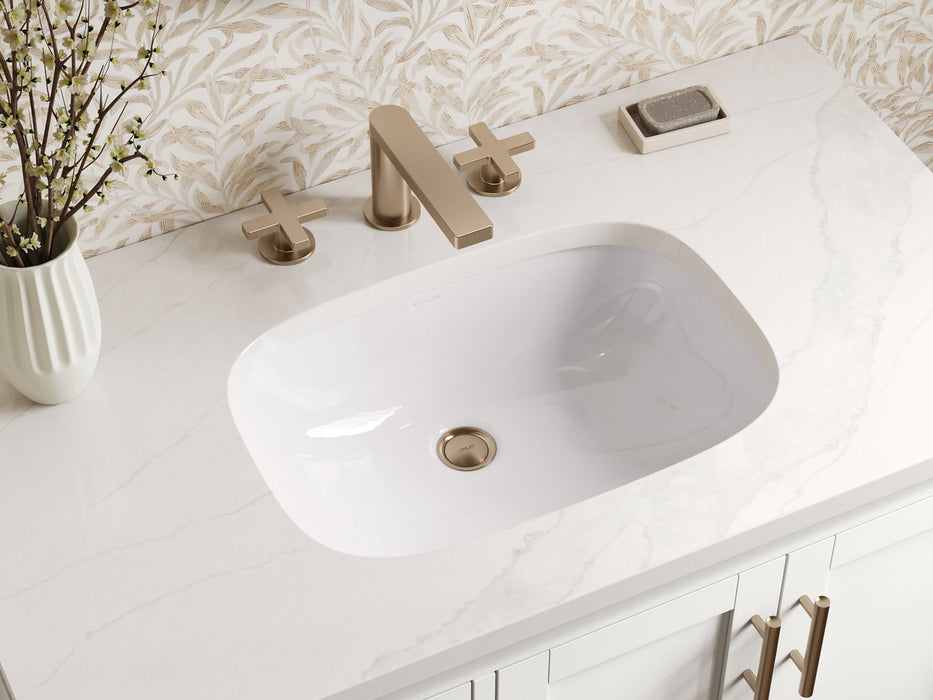 KOHLER K-39605-ASB Hadron 36" bathroom vanity cabinet with sink and quartz top