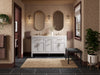 KOHLER K-39607-ASB Hadron 60" bathroom vanity cabinet with sinks and quartz top, atmos grey - view 3