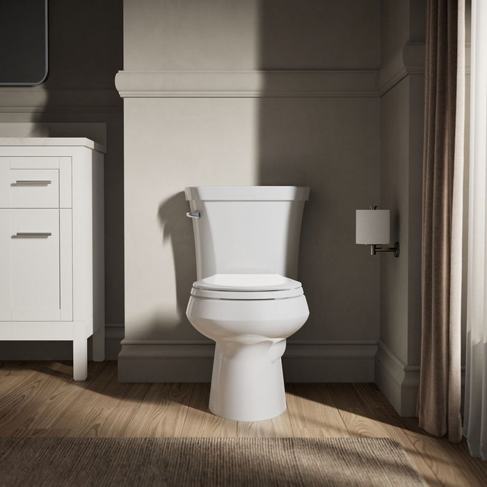 KOHLER K-3977 Wellworth Two-piece round-front 1.6 gpf toilet, white - view 5