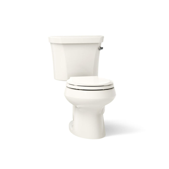 KOHLER K-3977-RA Wellworth Two-piece round-front 1.6 gpf toilet with tank cover locks, biscuit - view 5
