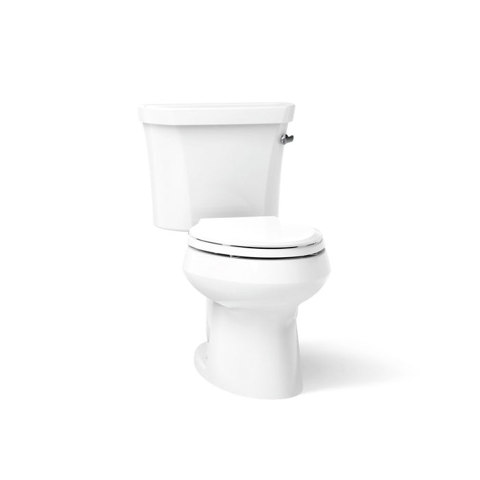 KOHLER K-3978-RA Wellworth Two-piece Elongated Toilet, 1.6 GPF, White - 3/4 view of product