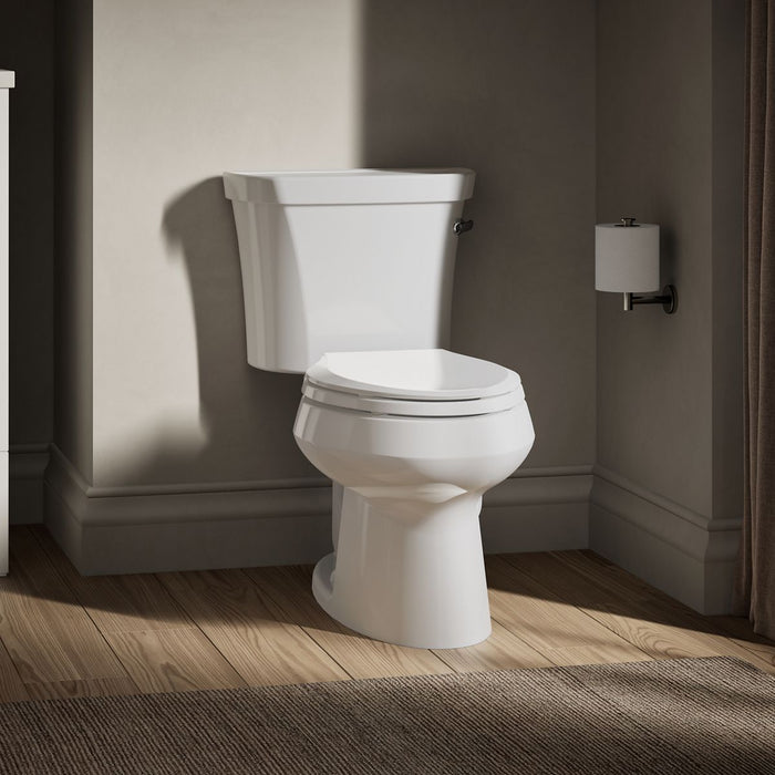 KOHLER K-3978-RA Wellworth Two-piece Elongated Toilet, 1.6 GPF, White - image focused on single product story