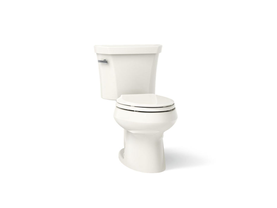 KOHLER K-3978 Wellworth Two-piece elongated 1.6 gpf toilet, biscuit