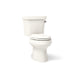 KOHLER K-3978-RA Wellworth Two-piece elongated 1.6 gpf toilet with right-hand trip lever, biscuit
