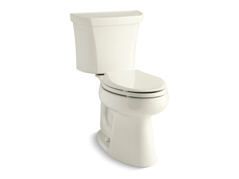 KOHLER K-3979-RA Highline Two-piece Elongated Toilet, 1.6 GPF, Biscuit - 3/4 view of product