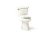 KOHLER K-3979 Highline Two-piece Elongated Toilet, 1.6 GPF, Biscuit - 3/4 view of product