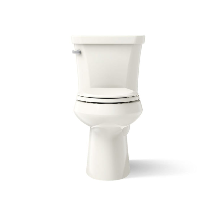 KOHLER K-3979 Highline Two-piece Elongated Toilet, 1.6 GPF, Biscuit - front view of product