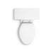 KOHLER K-3981-RA Tresham One-piece compact elongated toilet with skirted trapway, 1.28 gpf, white