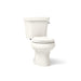 KOHLER K-3987-RA Wellworth Two-piece round-front dual-flush toilet with right-hand trip lever, biscuit - view 5