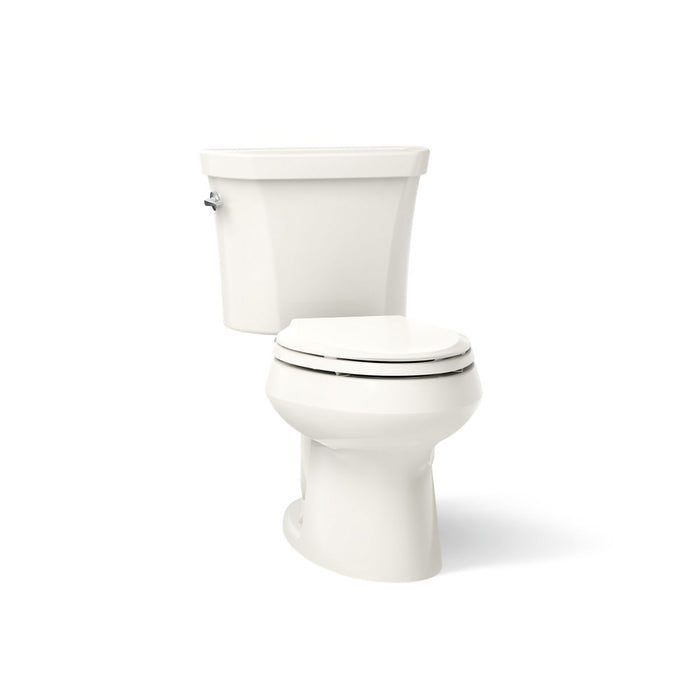 KOHLER K-3988 Wellworth Two-piece Elongated Toilet, Dual-flush, Biscuit - 3/4 view of product