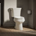 KOHLER K-3988 Wellworth Two-piece Elongated Toilet, Dual-flush, Biscuit - image focused on single product story