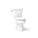 KOHLER K-3988 Wellworth Two-piece Elongated Toilet, Dual-flush, White - 3/4 view of product