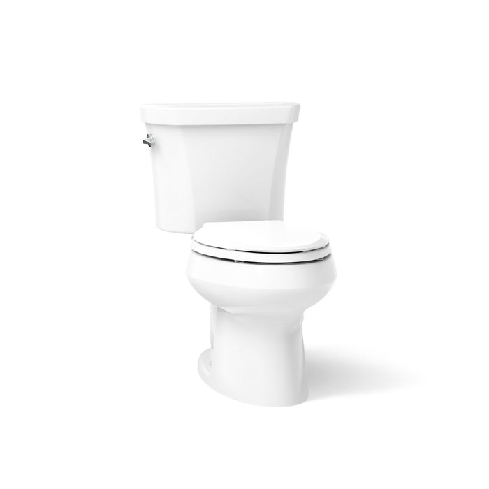 KOHLER K-3988-RA Wellworth Two-piece elongated dual-flush toilet with right-hand trip lever, white - view 5