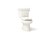 KOHLER K-3988-RA Wellworth Two-piece elongated dual-flush toilet with right-hand trip lever - Biscuit