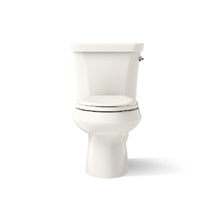 KOHLER K-3988-RA Wellworth Two-piece elongated dual-flush toilet with right-hand trip lever - Biscuit