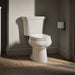 KOHLER K-3988-RA Wellworth Two-piece elongated dual-flush toilet with right-hand trip lever - Biscuit