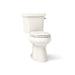 KOHLER K-3989-RA Highline Two-piece Elongated Toilet, Dual-flush, Biscuit - 3/4 view of product