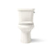 KOHLER K-3989-RA Highline Two-piece Elongated Toilet, Dual-flush, Biscuit - front view of product