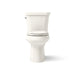 KOHLER K-3989 Highline Two-piece Elongated Toilet, Dual-flush, Biscuit - front view of product