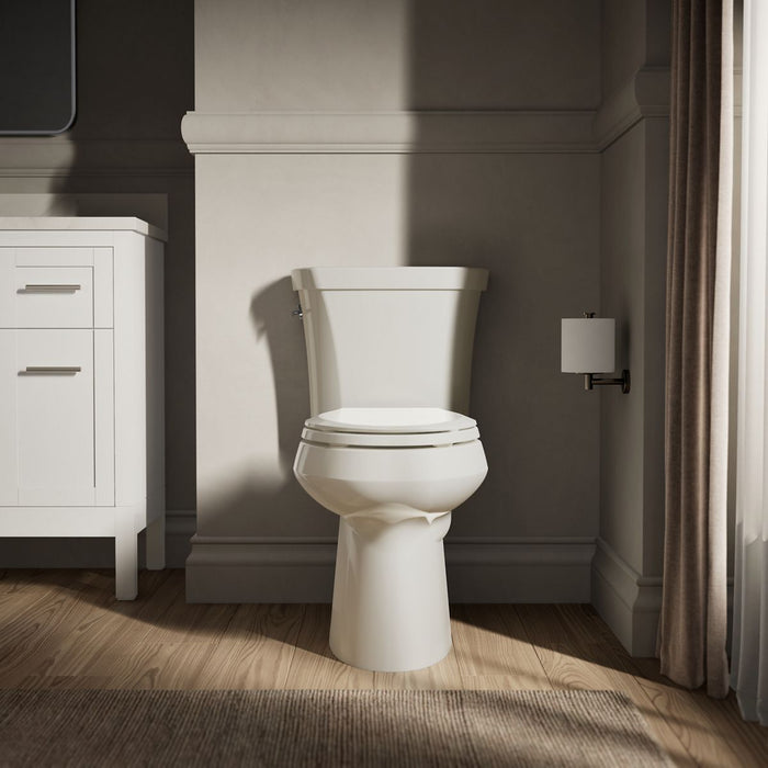 KOHLER K-3989-0 K-3989 Highline ComForteeight Two-piece Elongated Dual-flush Chair Height Toilet, biscuit - view 5