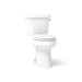 KOHLER K-3989-RA Highline ComForteeight Two-piece elongated dual-flush chair height toilet with right-hand trip lever, white