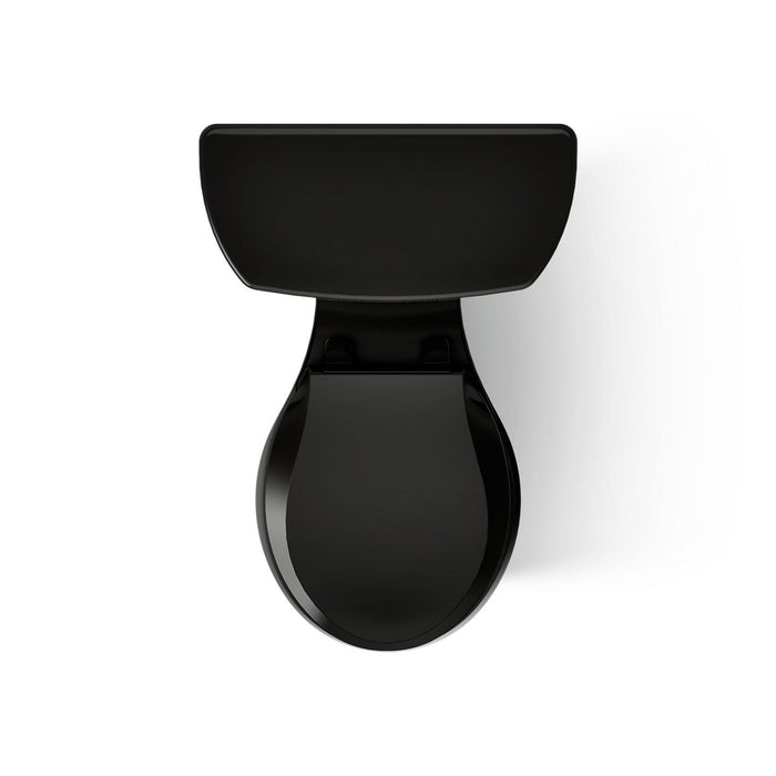 KOHLER K-3997-T Wellworth Two-piece round-front 1.28 gpf toilet with tank cover locks, black black - view 5