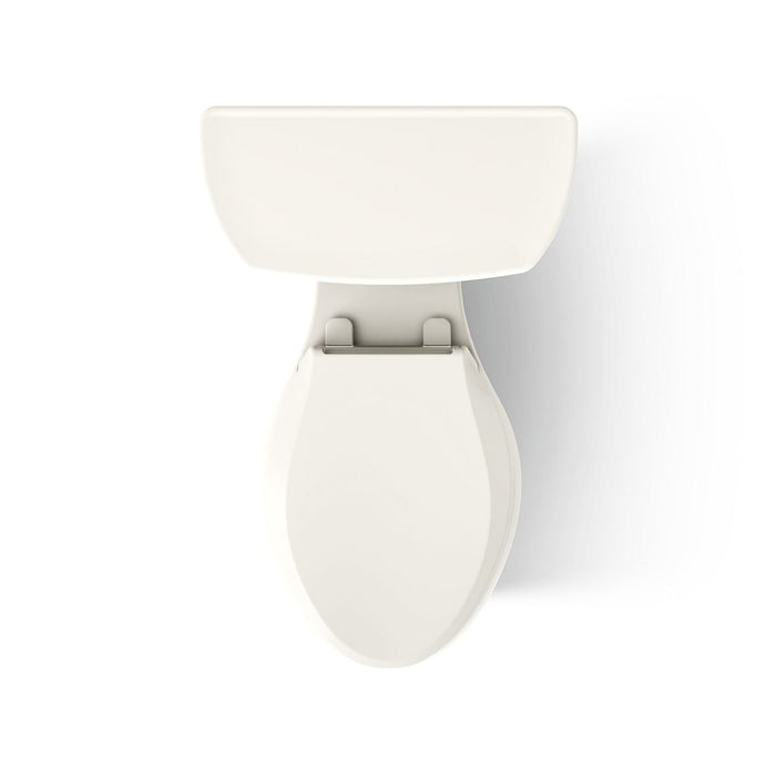 KOHLER K-3998-RA Wellworth Two-piece elongated 1.28 gpf toilet with right-hand trip lever, biscuit - view 5