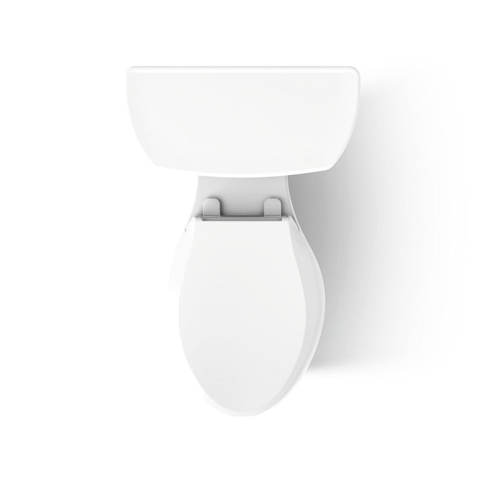 KOHLER K-3998-T Wellworth Two-piece elongated 1.28 gpf toilet with tank cover locks, white - view 5