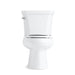 KOHLER K-3998-UT Wellworth Two-piece elongated 1.28 gpf toilet with tank cover locks and insulated tank, white - view 2