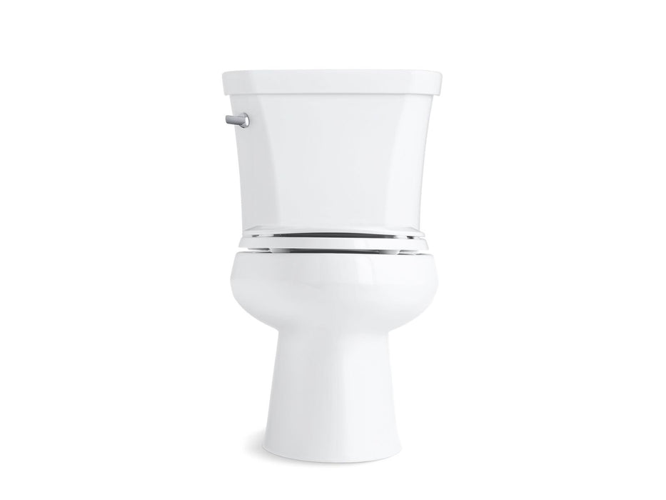 KOHLER K-3998-UT Wellworth Two-piece elongated 1.28 gpf toilet with tank cover locks and insulated tank, white - view 2