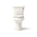 KOHLER K-3999-RZ Highline Two-piece Elongated Toilet, 1.28 GPF, Biscuit - front view of product