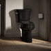 KOHLER K-3999-T Highline Two-piece Elongated Toilet, 1.28 GPF, Black Black - image focused on single product story