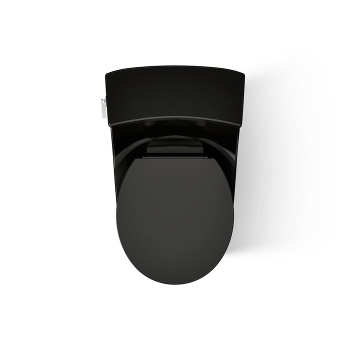 KOHLER K-4007 San Souci One-piece round-front toilet, 1.28 gpf, black black - view 5