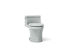 KOHLER K-4007 San Souci One-piece round-front toilet, 1.28 gpf, ice grey