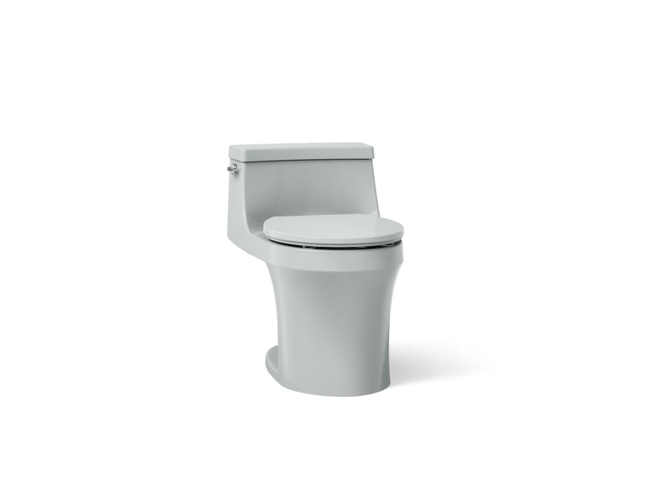 KOHLER K-4007 San Souci One-piece round-front toilet, 1.28 gpf, ice grey