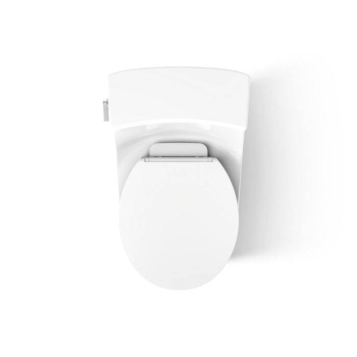 KOHLER K-4007 San Souci One-piece round-front toilet, 1.28 gpf, white - view 5