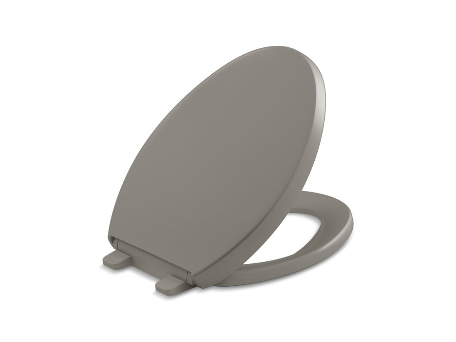 KOHLER K-4008 Reveal Quiet-Close™ Elongated Toilet Seat, cashmere