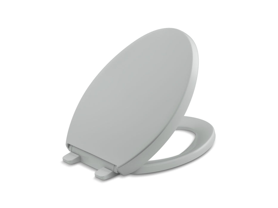 KOHLER K-4008 Reveal Quiet-Close™ Elongated Toilet Seat, ice grey