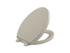 KOHLER K-4008 Reveal Quiet-Close™ Elongated Toilet Seat, sandbar