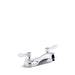 KOHLER K-400T20-4AKA Triton Bowe 1.0 gpm centerset bathroom sink faucet with aerated flow and lever handles, drain not...