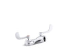 KOHLER K-400T20-5AKA Triton Bowe 1.0 gpm centerset bathroom sink faucet with aerated flow and wristblade handles, drain...