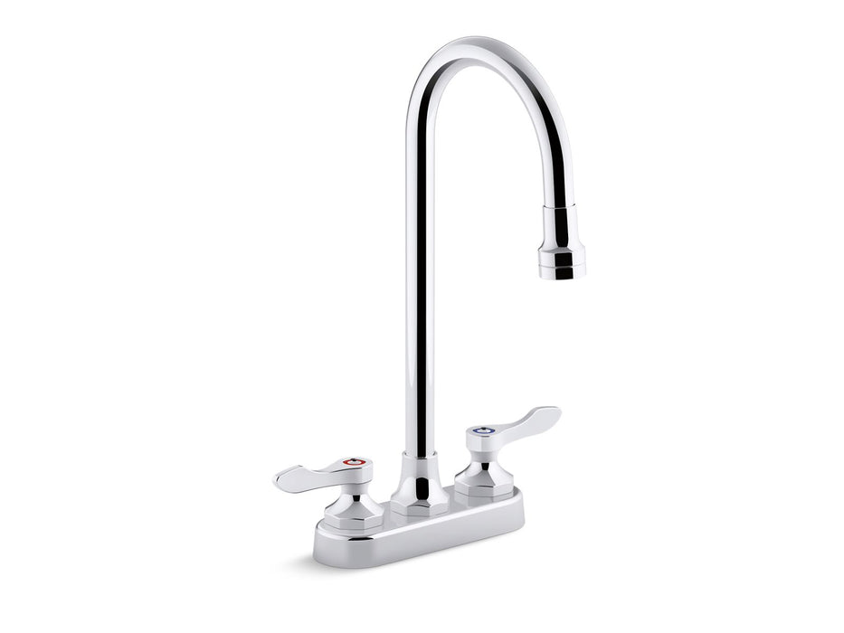 KOHLER K-400T70-4AKL Triton Bowe 1.0 gpm centerset bathroom sink faucet with laminar flow, gooseneck spout and lever...