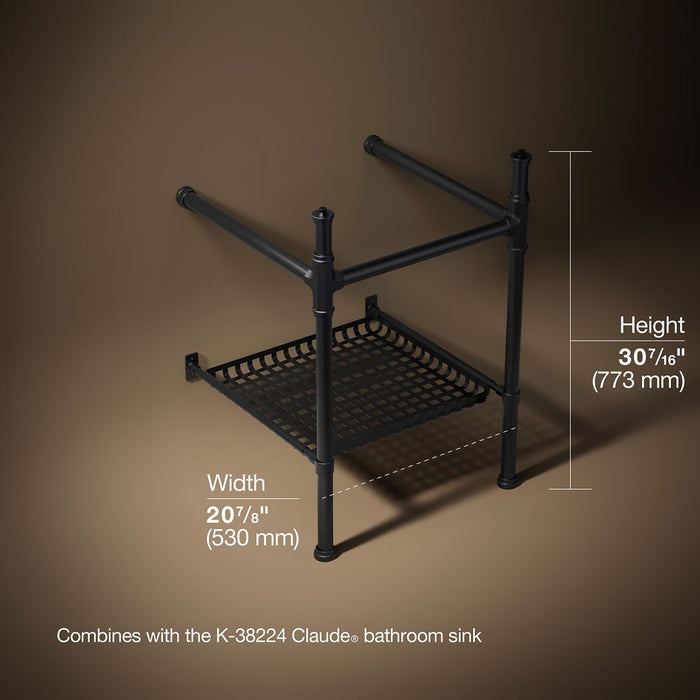 3/4 view of product with dimensions