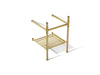 KOHLER K-40153 Claude Console table legs, vibrant brushed moderne brass